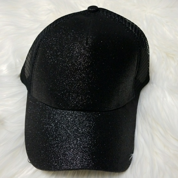 Glitter Ponytail Baseball Hat - Picture 5 of 8